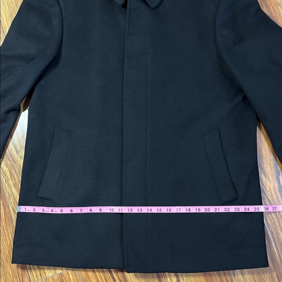 Calvin Klein Black Men's Wool Coat, Size 44R. - Picture 16 of 16